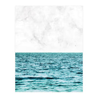 Ocean + Marble Ii (Print Only)