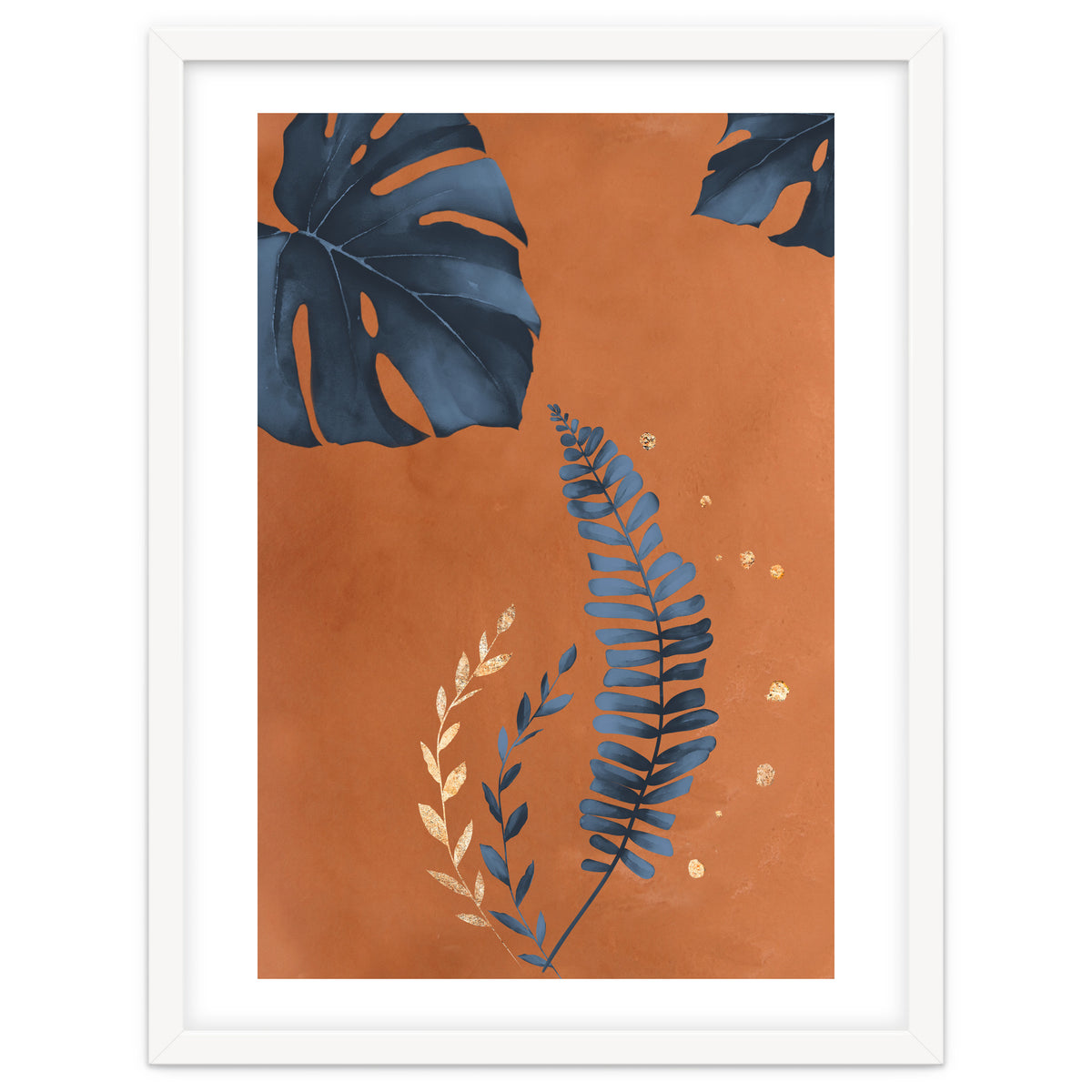 Monstera Leaf Terracotta