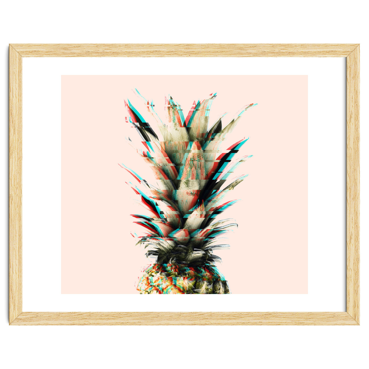 Glitch pineapple pink