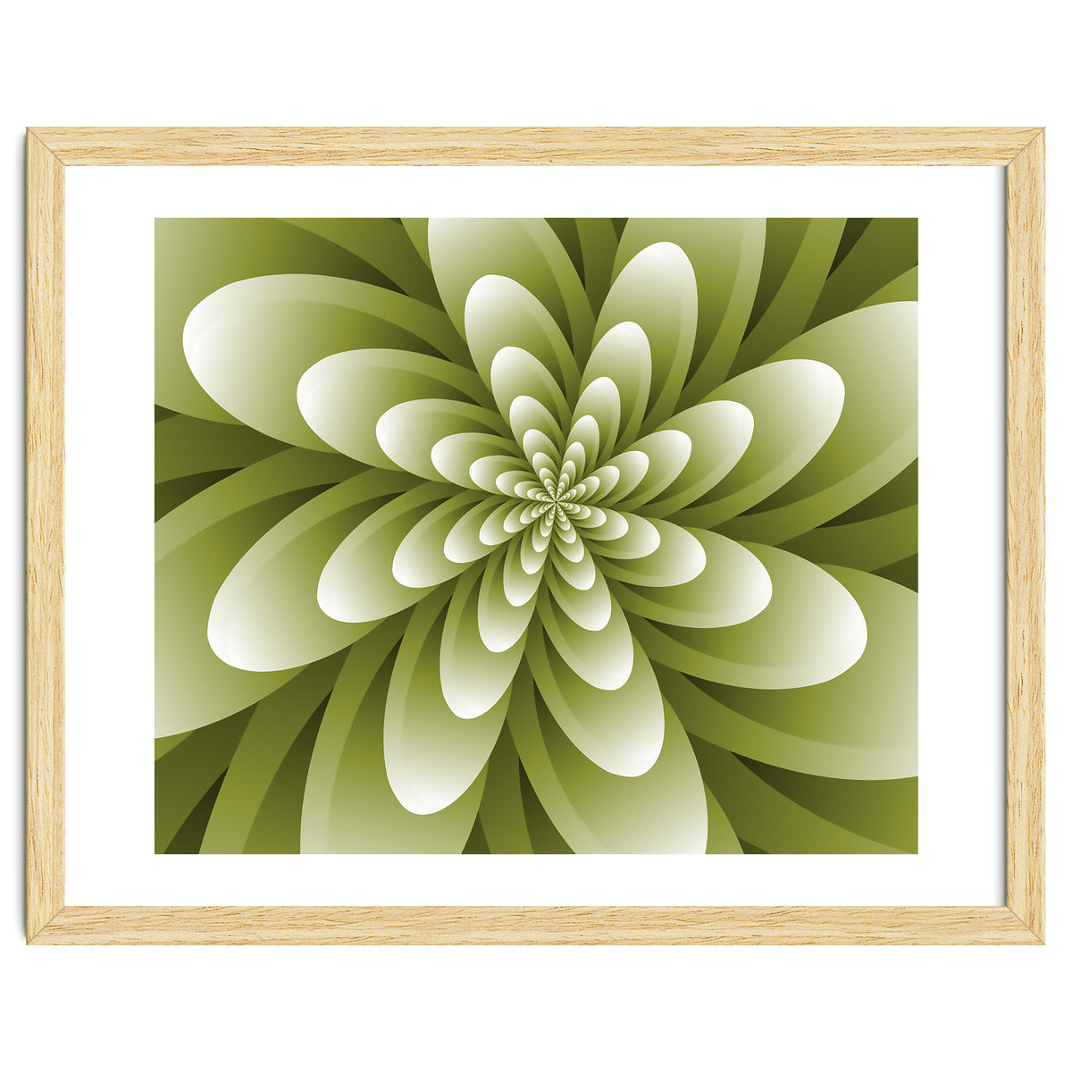 Abstract Optical Illusion Flower