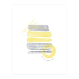 Watercolor Shapes No. 1 | Illuminating Yellow & Ultimate Grey (Print Only) thumbnail