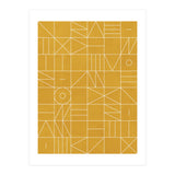 My Favorite Geometric Patterns No.4 - Mustard Yellow (Print Only) thumbnail