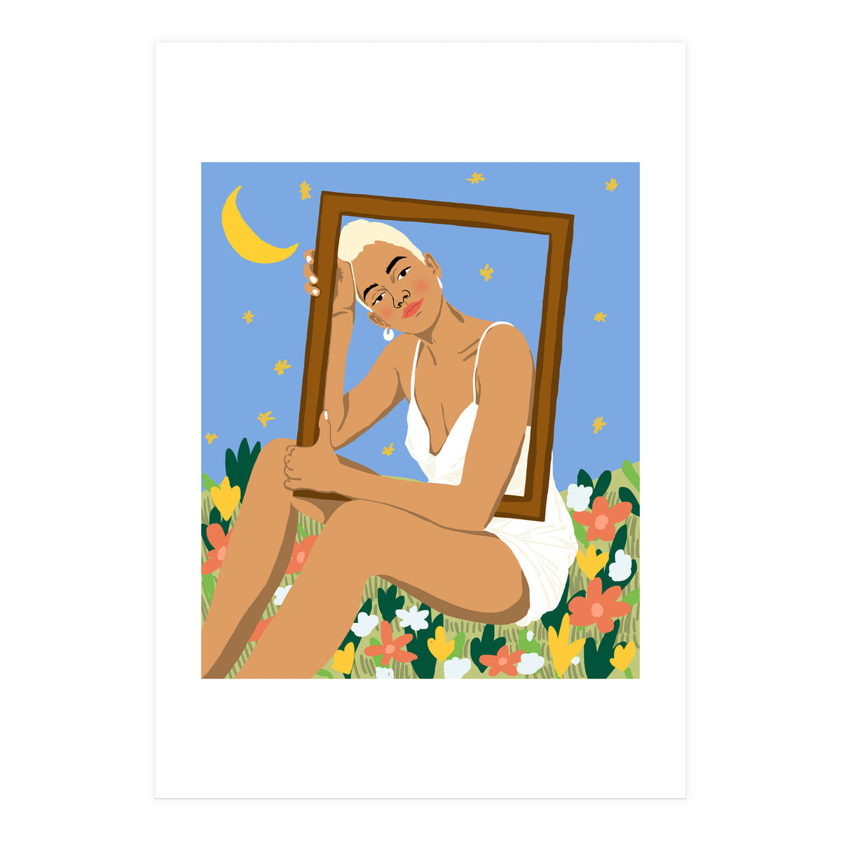 The Moon & Her Stars (Print Only)