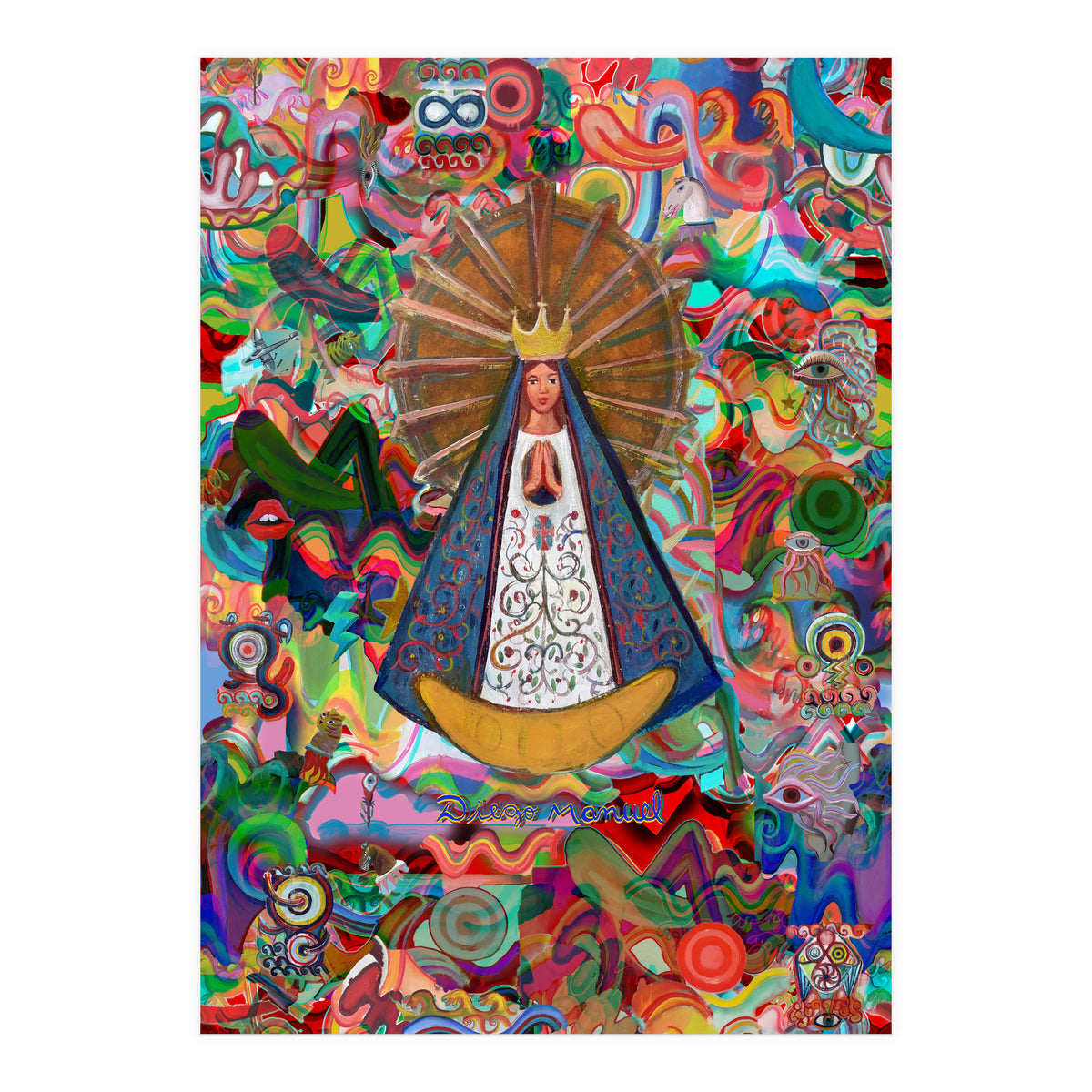 Virgen Y Graffiti 10 (Print Only)