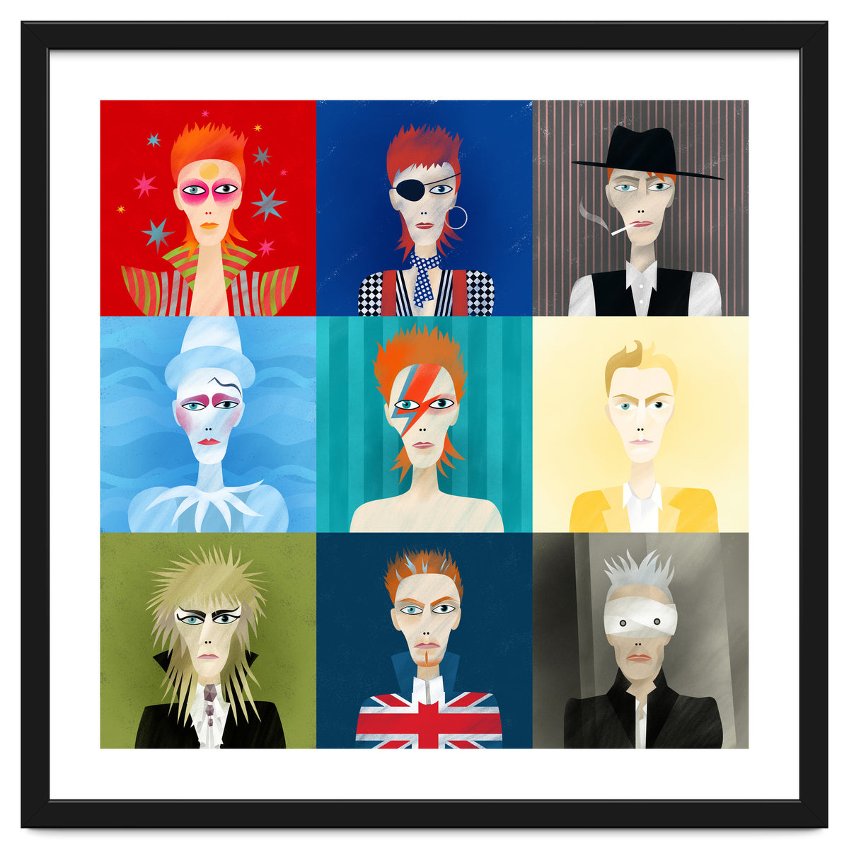 9 Portraits Of David Bowie
