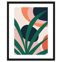 Abstract Mid Century Modern Scandinavian Leaf