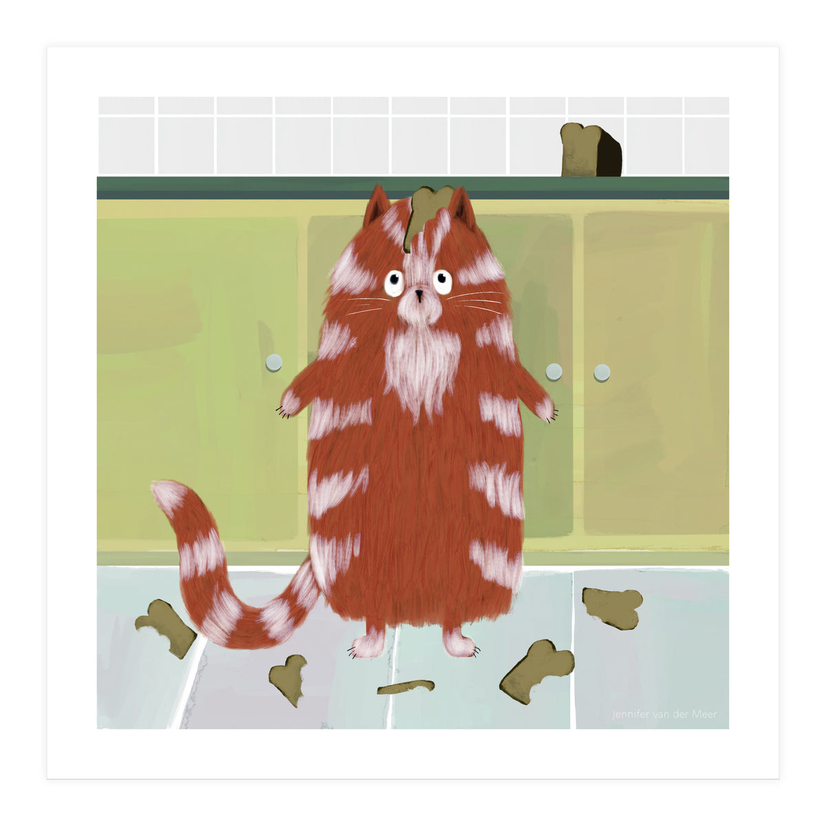 Cat 20: Me? No, I don't like bread! (Print Only)