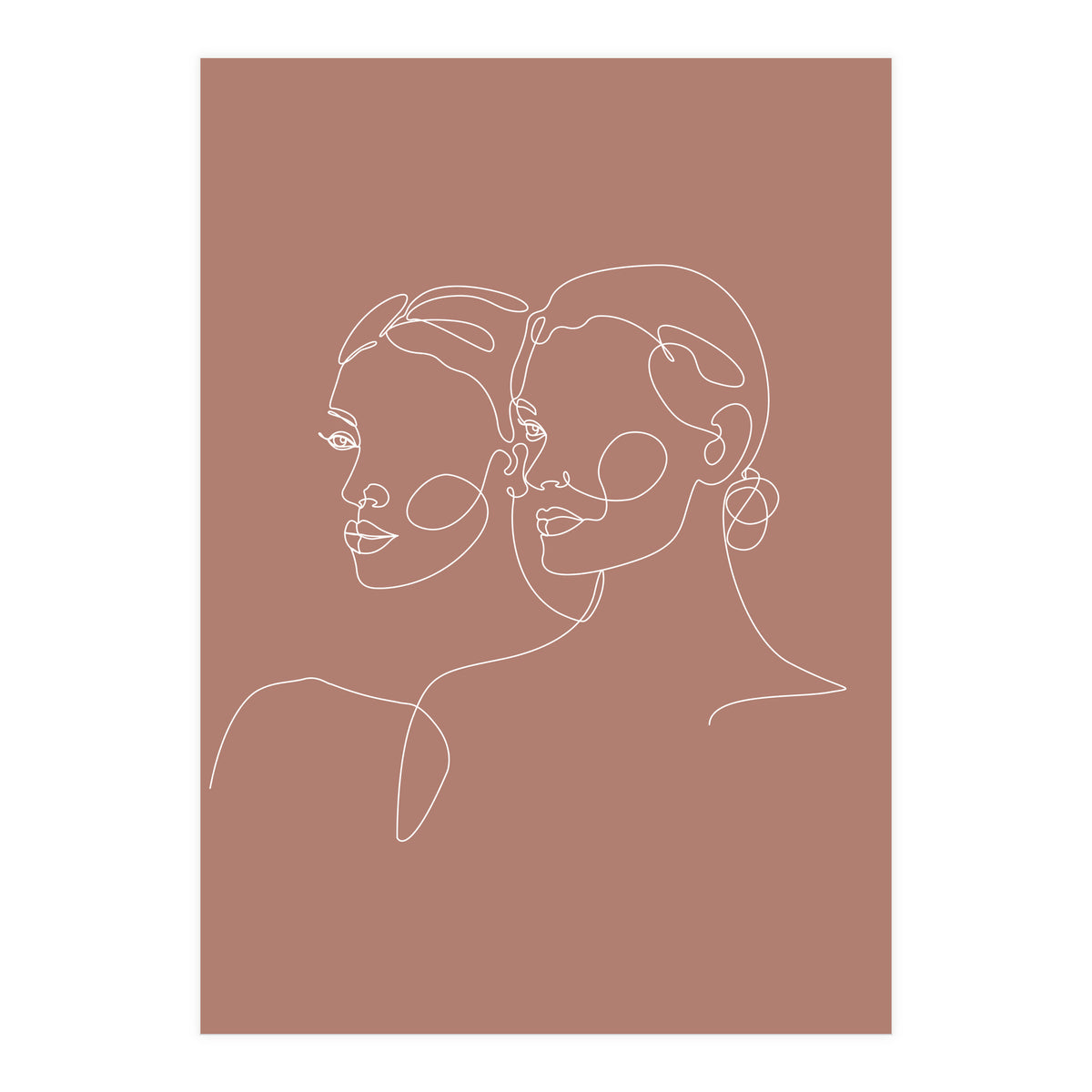 Double woman line-b (Print Only)