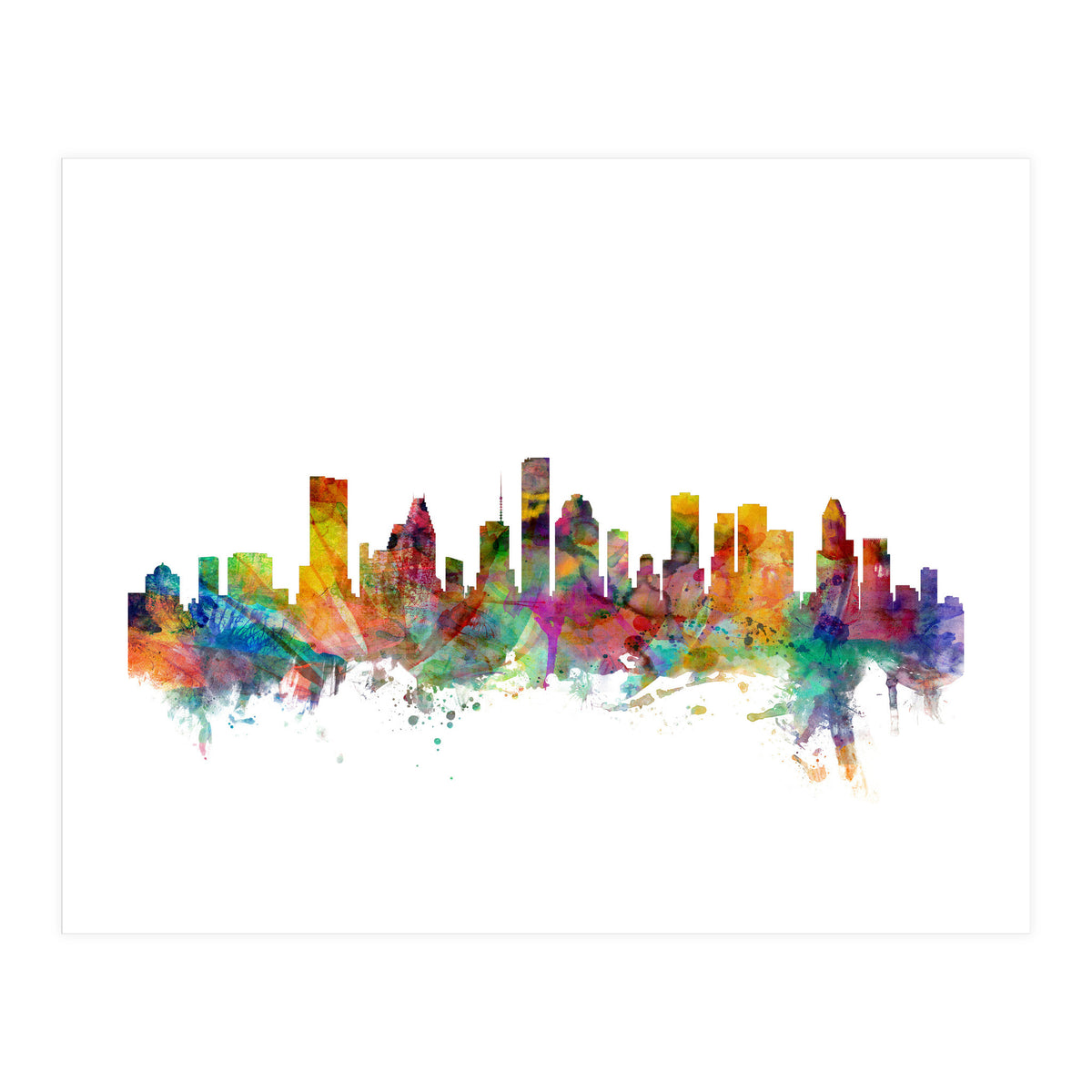 Houston Texas Skyline (Print Only)