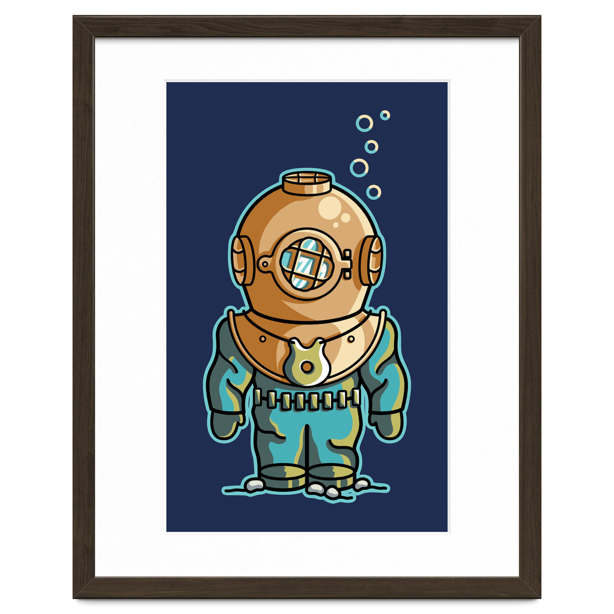 Cute Deep Sea Diver