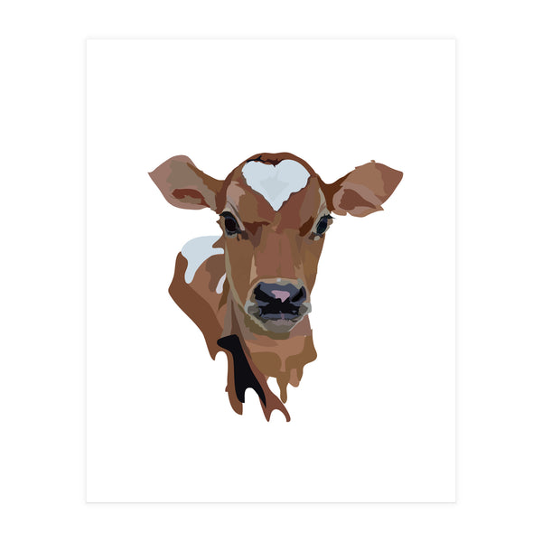 Cow with Heart (Print Only)