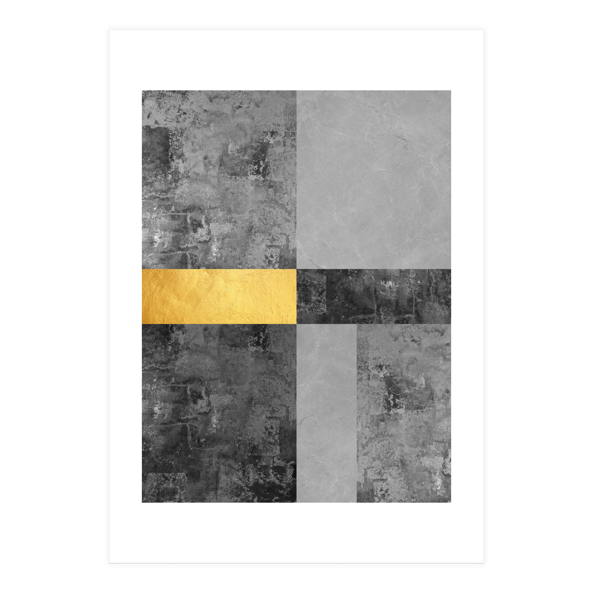 Geometric and golden V (Print Only)