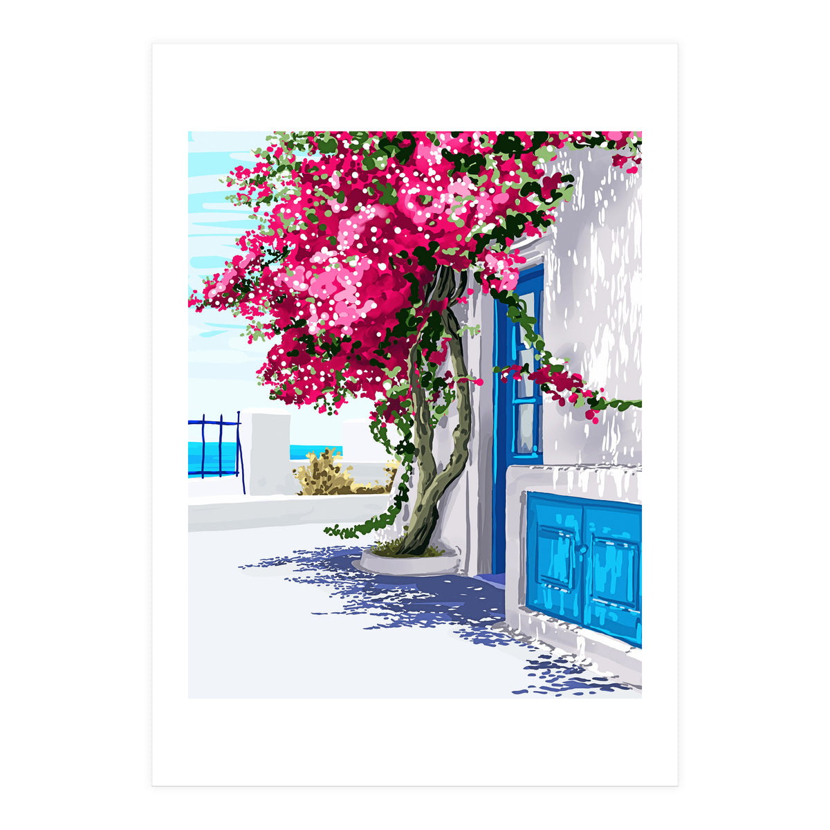 Better days are on their way | Greece Santorini Island Travel | Summer Architecture Positivity (Print Only)