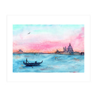 Sunset in Venice || watercolor (Print Only)