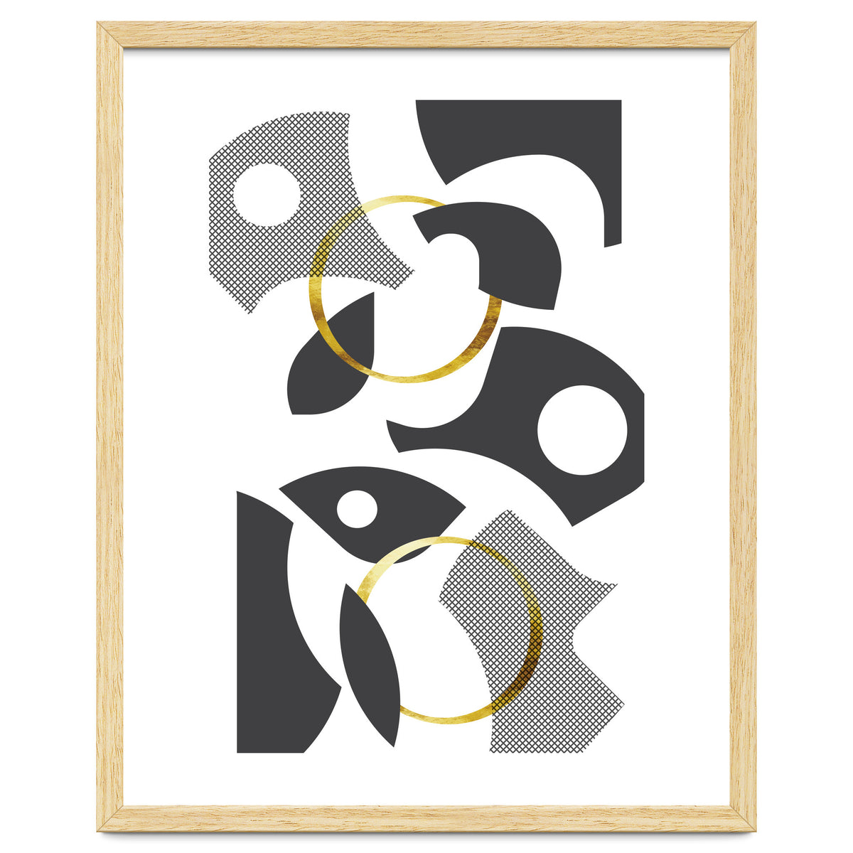 Cut Out Abstract No. 1 | gold