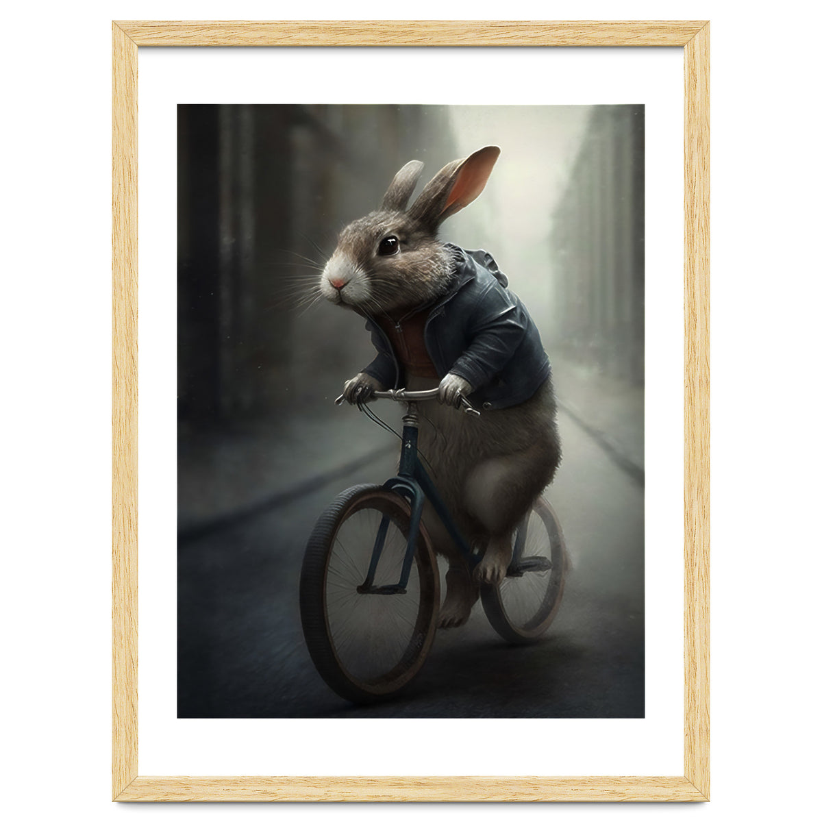 Rabbit Riding a Bicycle