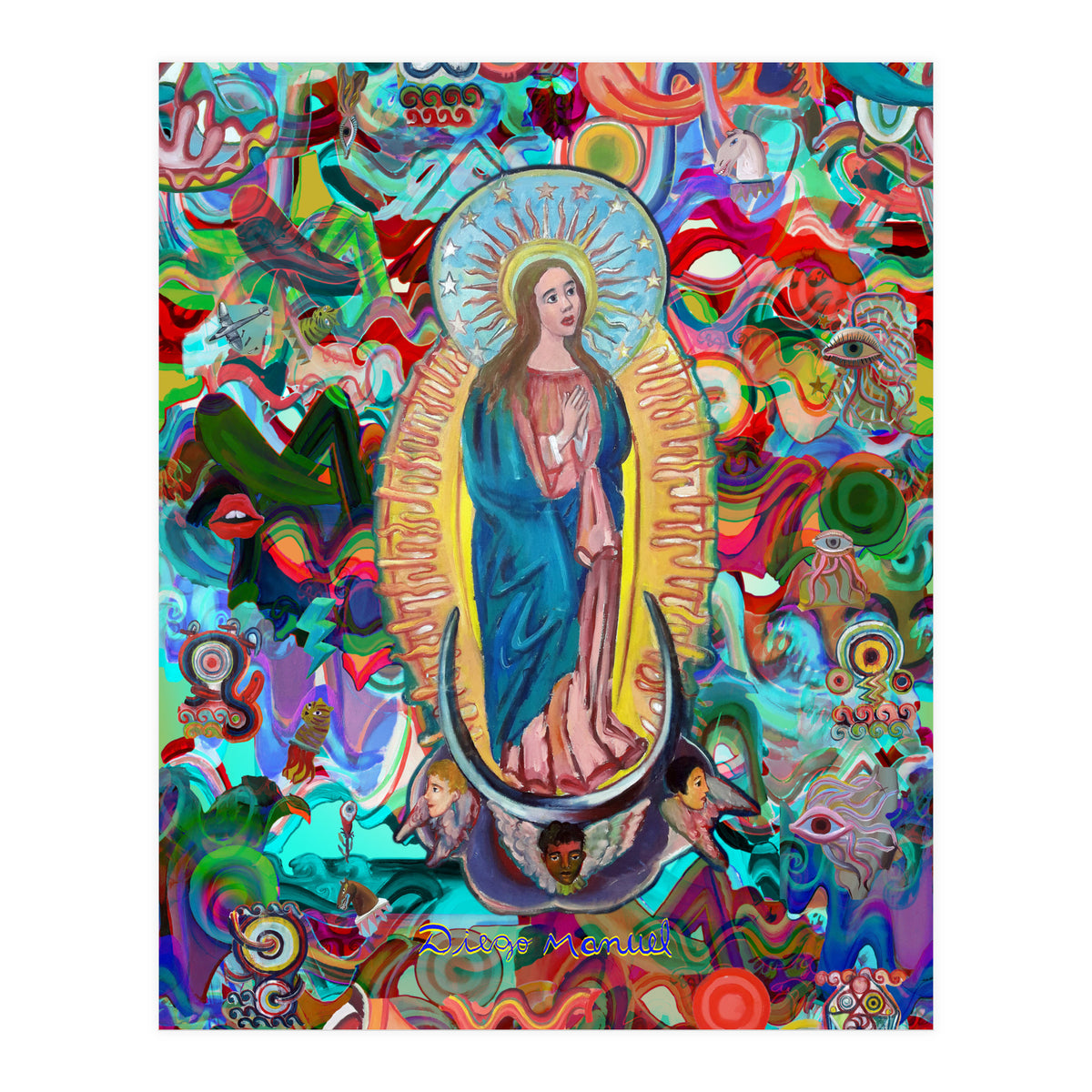Virgen Y Graffiti 24 (Print Only)