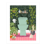Botanical Loo in Tropical Bathroom (Print Only) thumbnail