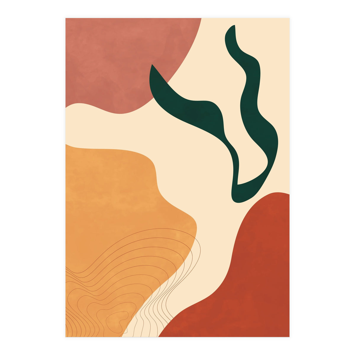 Abstract Scandi Neutral Shapes (Print Only)