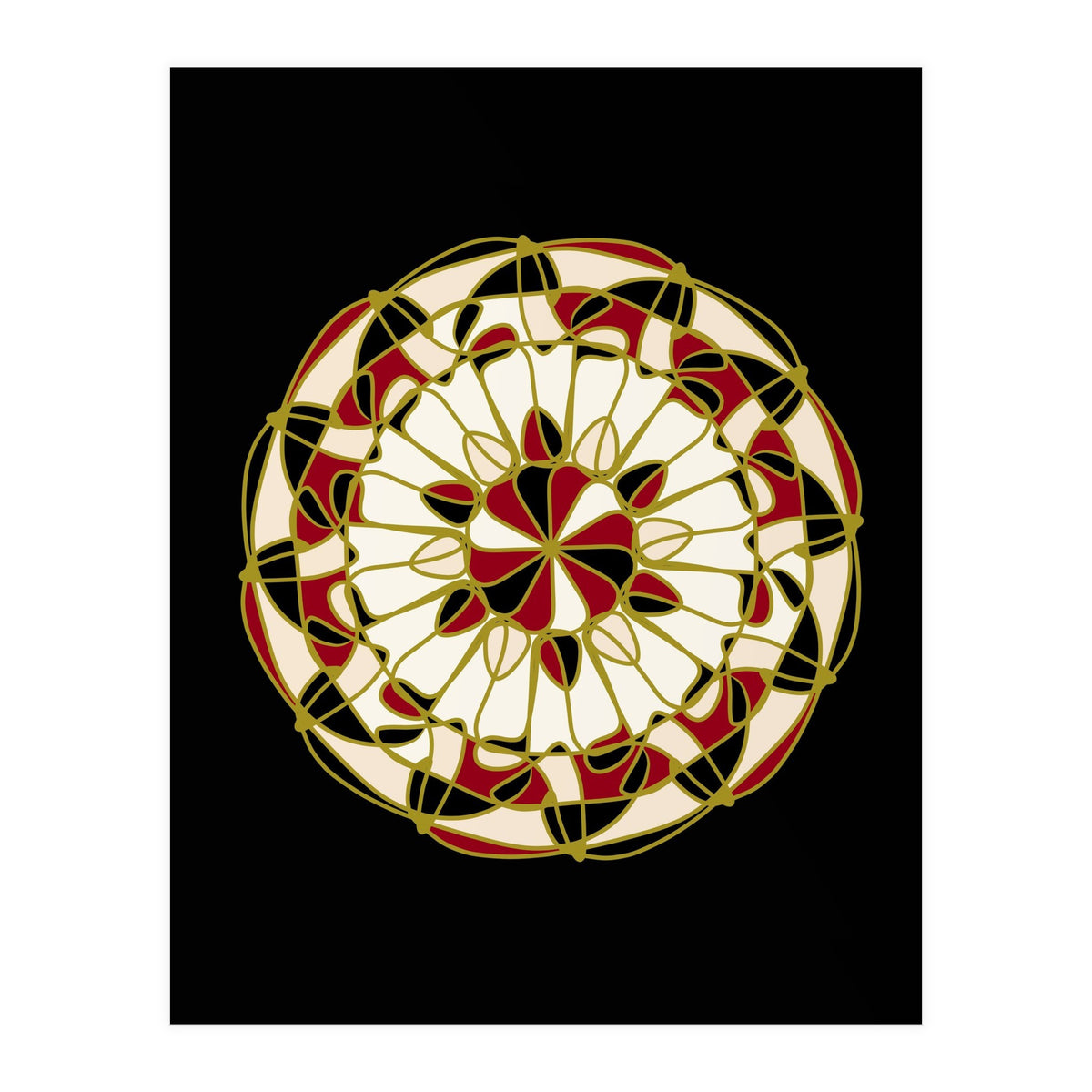 Multicolored Mandala (Print Only)