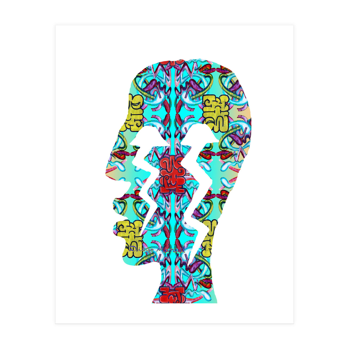 Perfil Con Rayos 6 (Print Only)