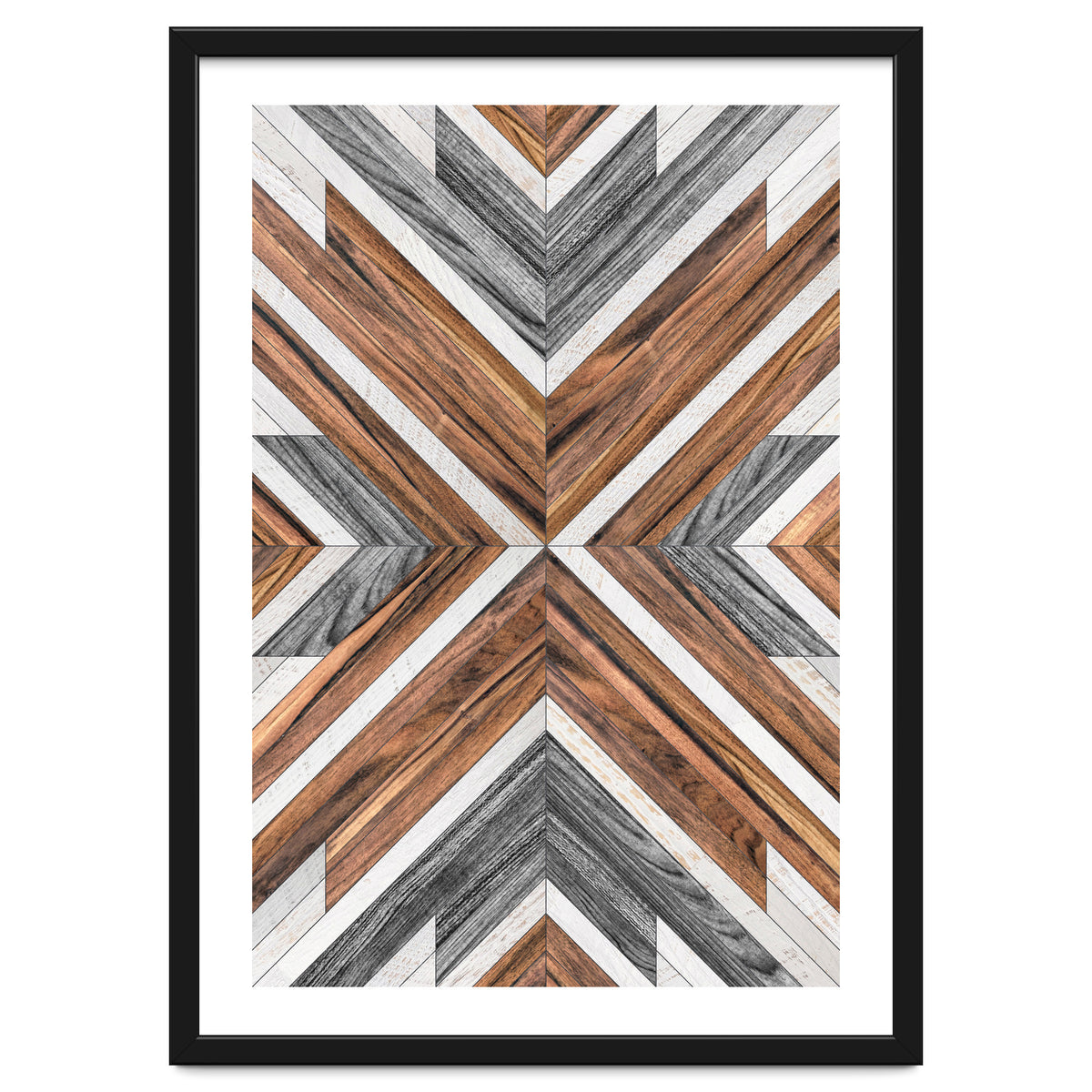 Urban Tribal Pattern No.4 - Wood