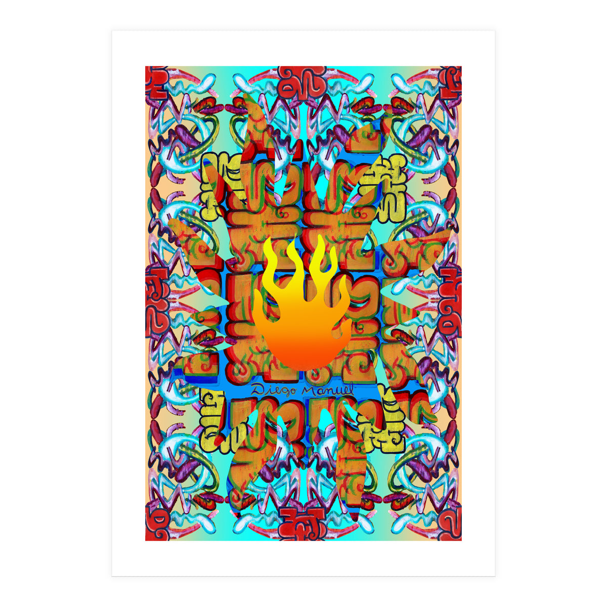 Fuego Y Graffiti 37 (Print Only)