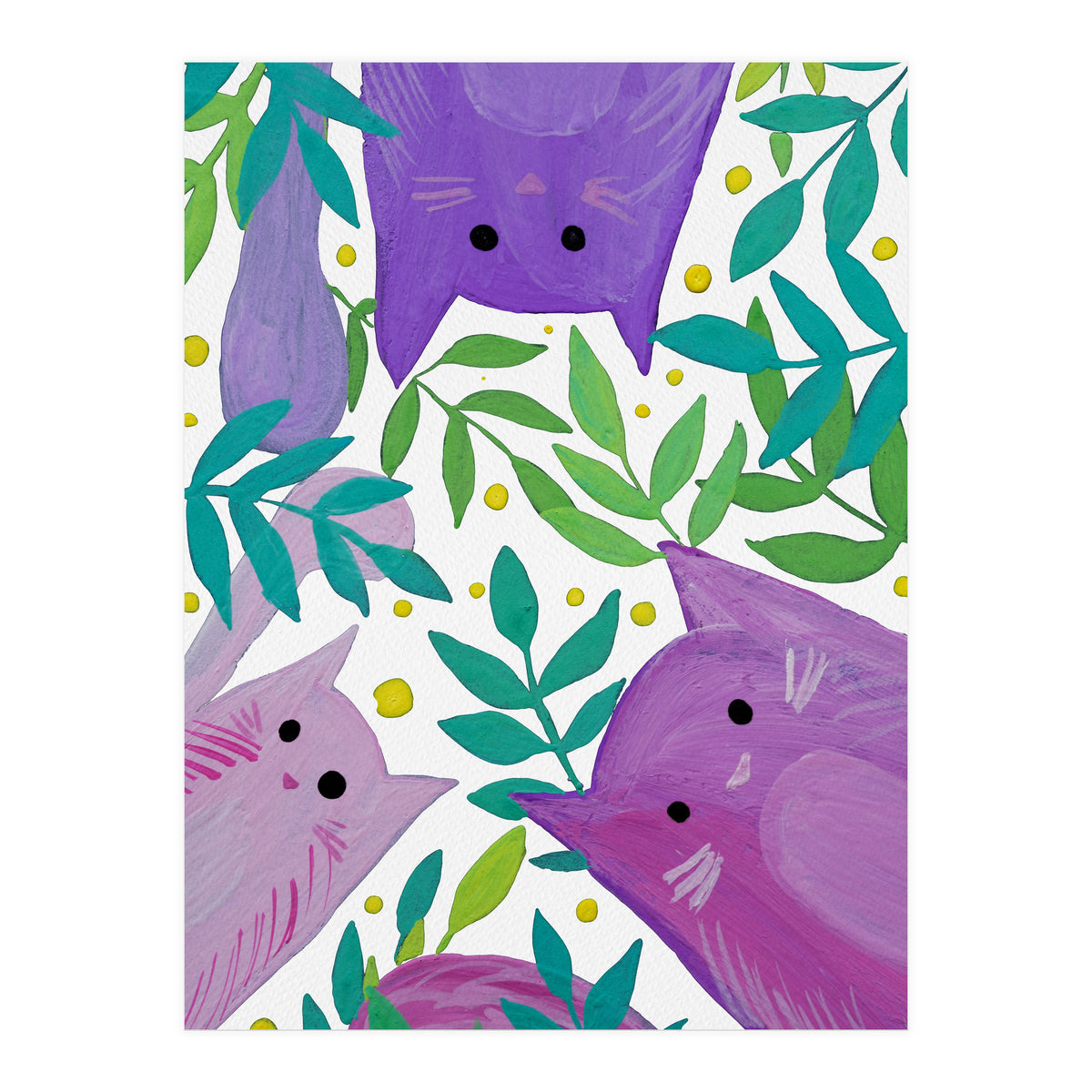 Cats And Branches (Print Only)