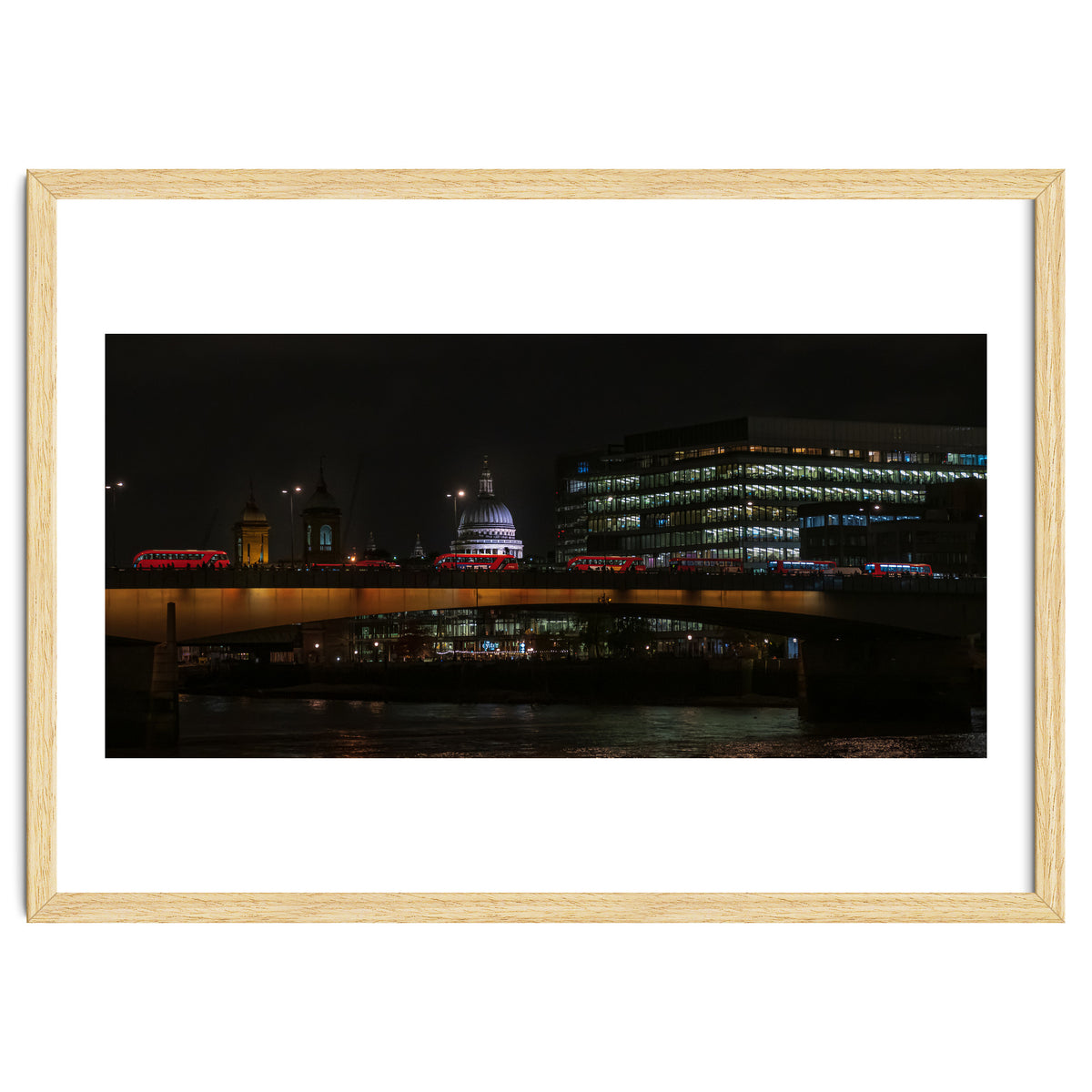St Pauls & London Bridge photoraphed from the Southbank.