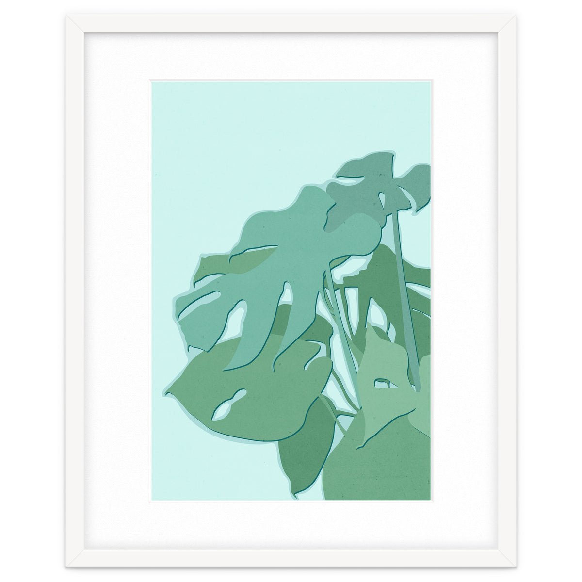 Minimal Monstera Leaves - Greener Eden