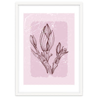 Magnolia Simple Minimal Geometric - Boho Botanical Leave