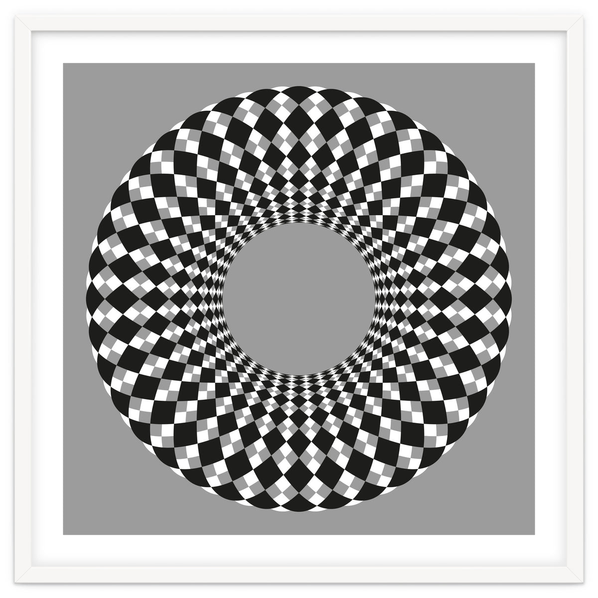 Black and white round