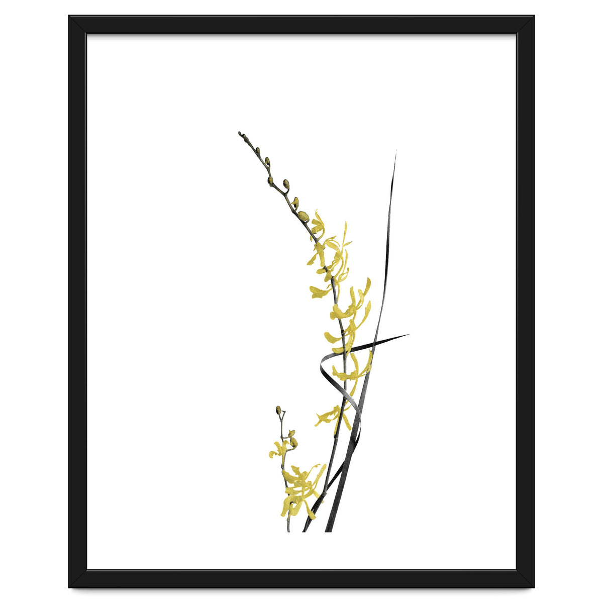 Flower Minimal Black And Gold 06