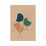 Boho Line Art Drawing Plant Earthy Tones (Print Only) thumbnail