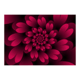 Red Floral Satin  (Print Only) thumbnail