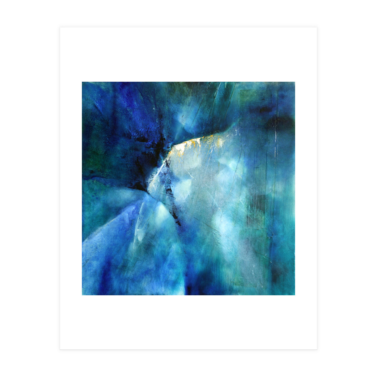 Komposition In Blau - blue composition (Print Only)