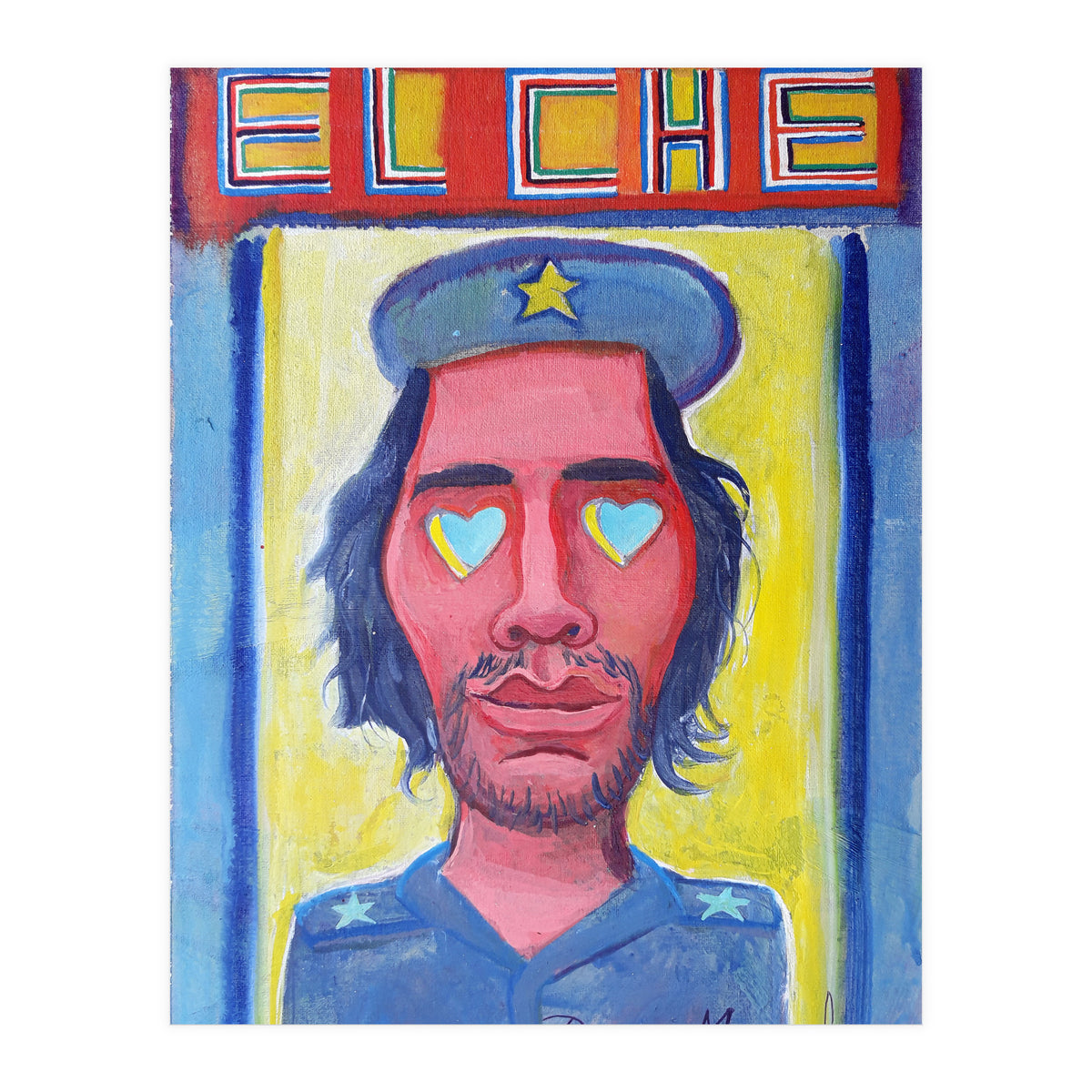 Che Guevara Y Corazones 1 (Print Only)