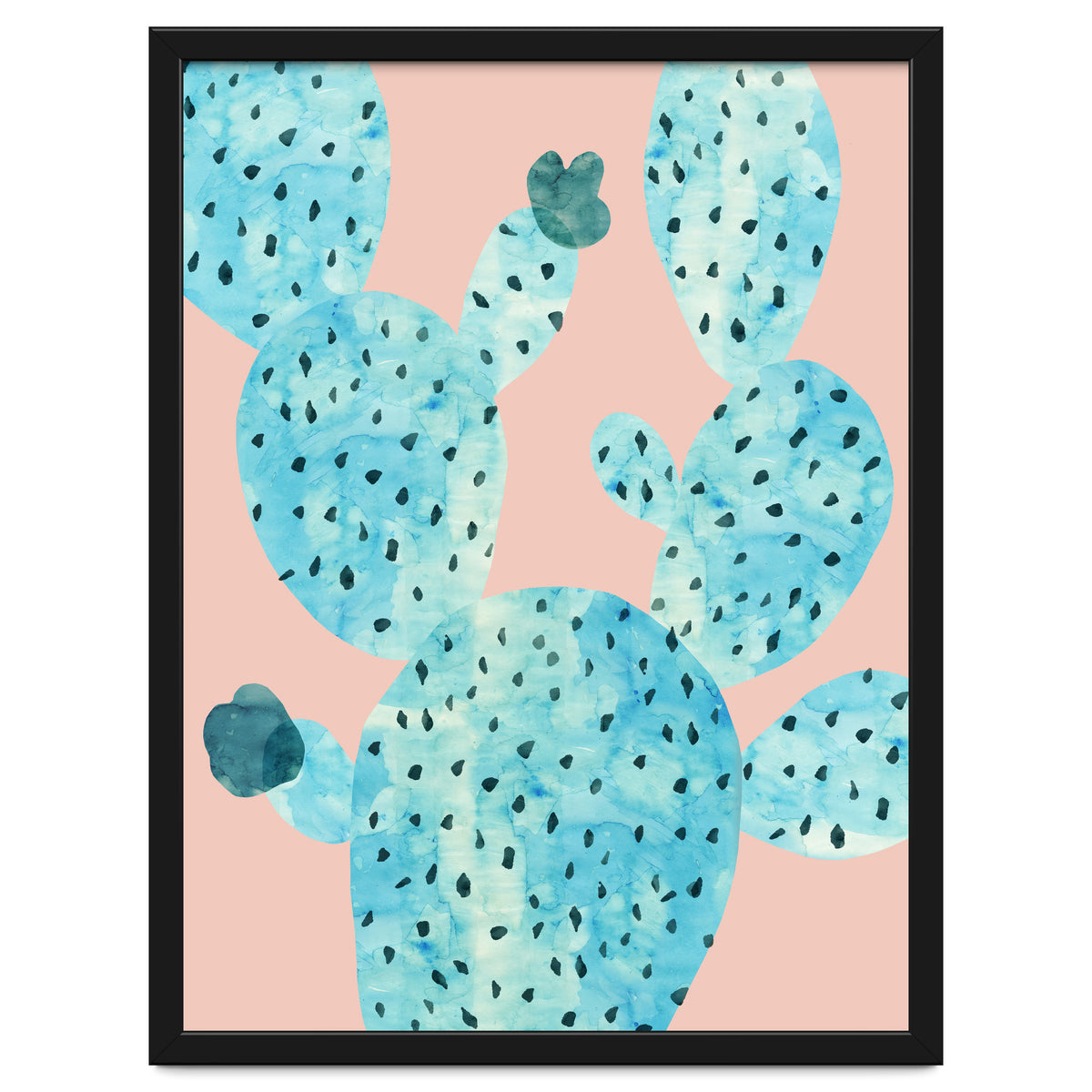 Watercolor of cacti III