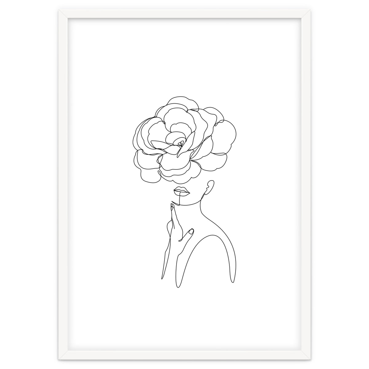 female flower line-a