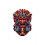 Japanese Oni Samurai (Print Only) thumbnail