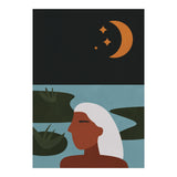 Boho Style Woman At The Lake (Print Only) thumbnail