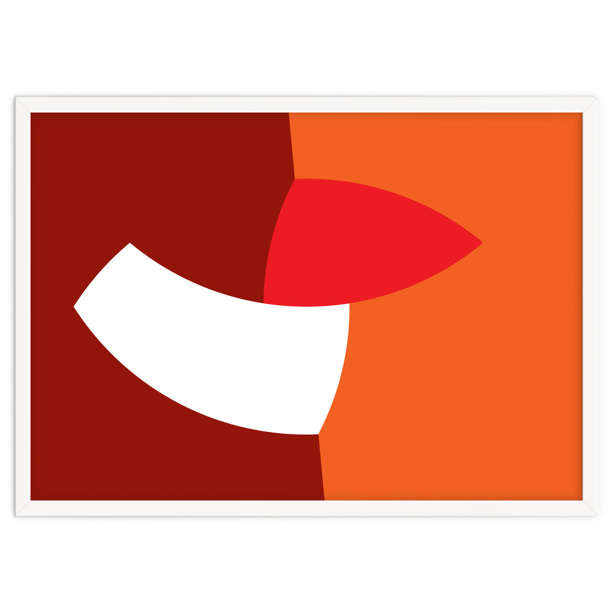 Geometric Shapes No. 66 - orange & reds