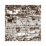 Antique Oriental Town Map  (Print Only) thumbnail