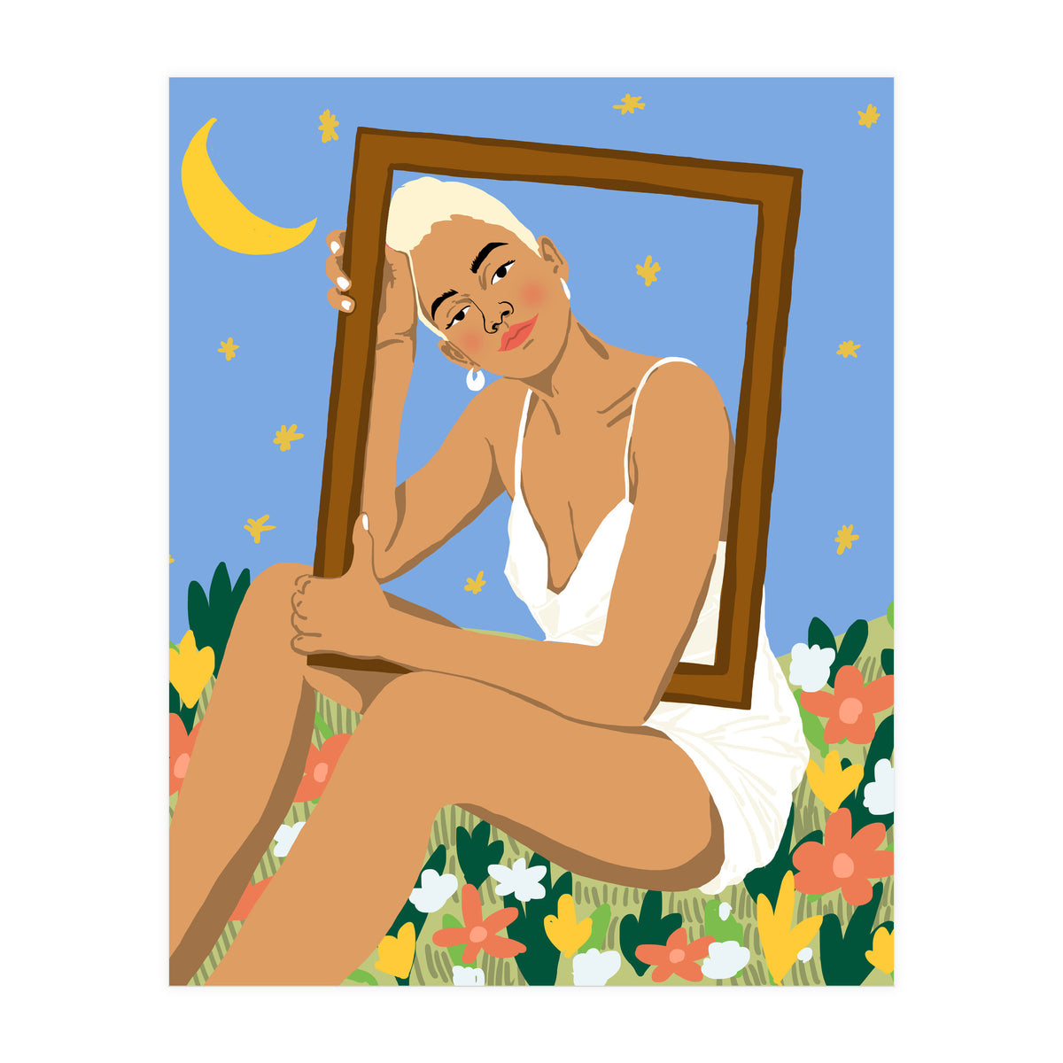 The Moon & Her Stars (Print Only)