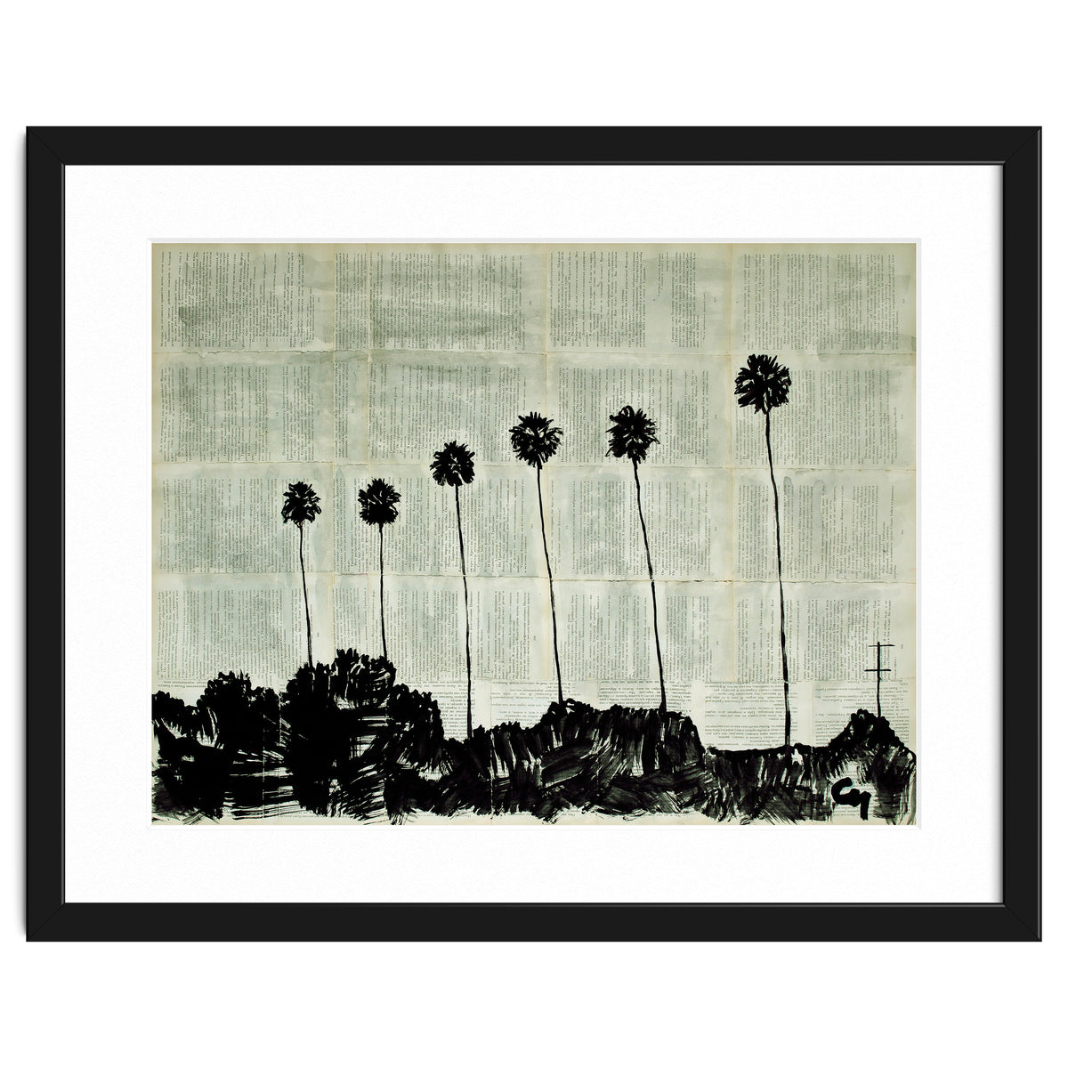 Six Palm Trees .