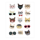 Cats in Glasses (Print Only) thumbnail