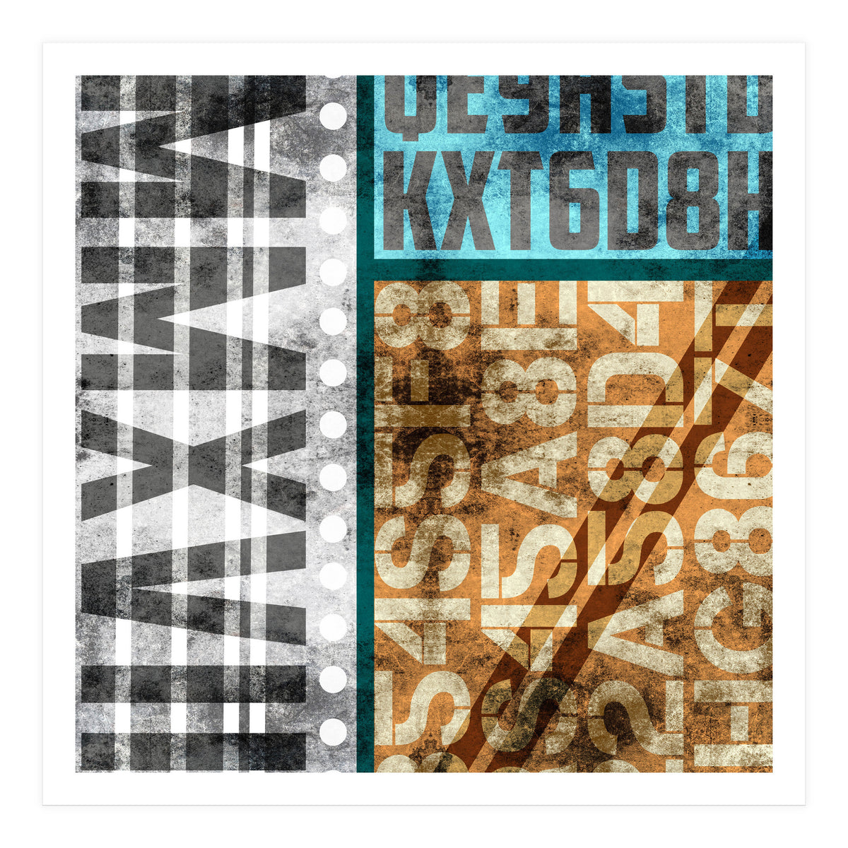 Typographic Industrial Abstract - MMXVII (Print Only)