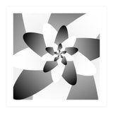Abstract Black & White Floral (Print Only) thumbnail