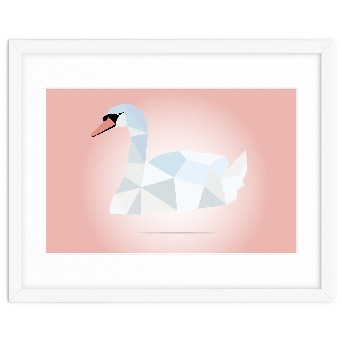 Swan Low Poly Art