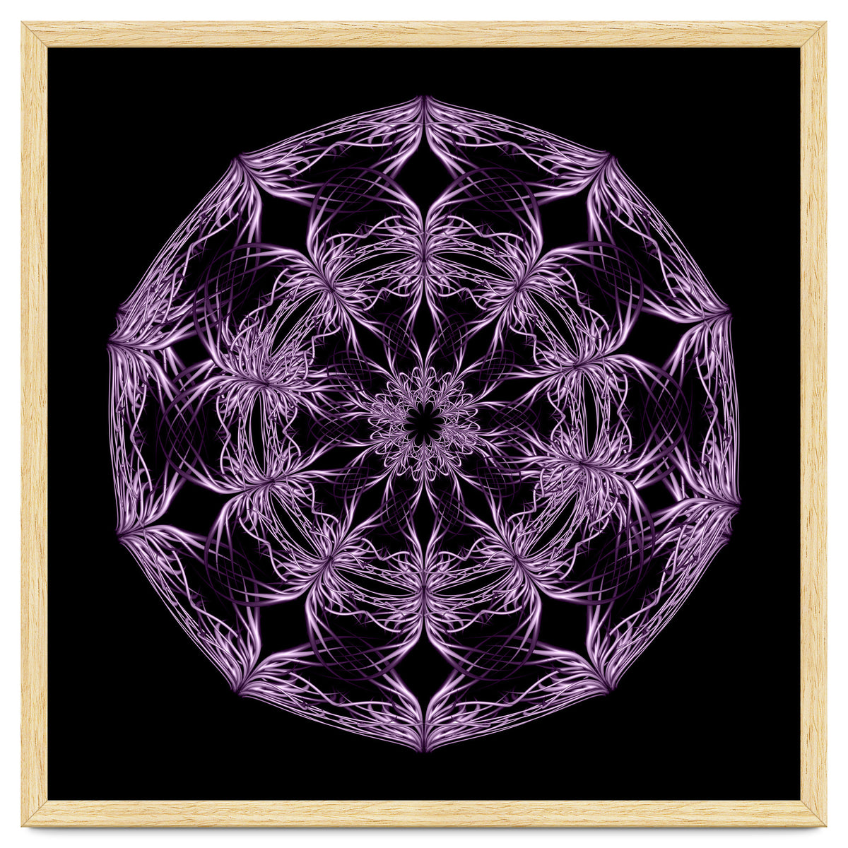 Mandala purple and black